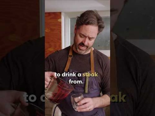 Drinking Steak Juice After Spinning Steak at 500MPH