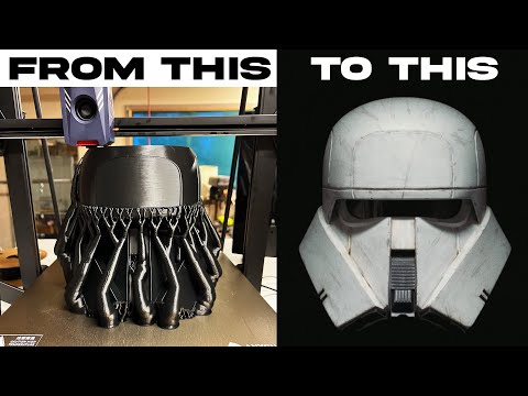 How I Made A Range Trooper Helmet - 3D Printing, Painting, Weathering Tips