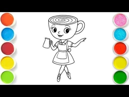 Ballerina Cappuccina Drawing, Painting & Coloring For Kids and Toddlers_ Child Art