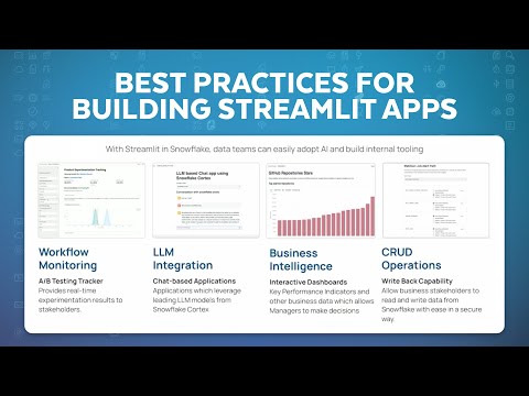 Best Practices for Building Streamlit Apps
