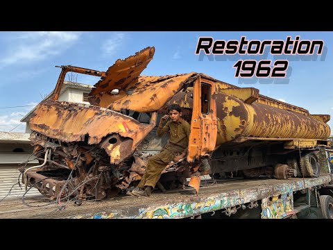 1962's Old Rusty Water Tank Restoration With Minimal Tools || Complete process
