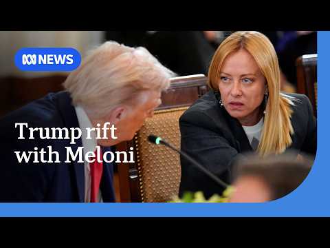 Trump 'shocked' by Italian PM as she defends Pope Leo and denounces Iran war | ABC NEWS