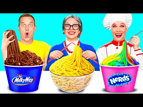 Me vs Grandma Cooking Challenge | Amazing Kitchen Recipes by GoFun Challenge