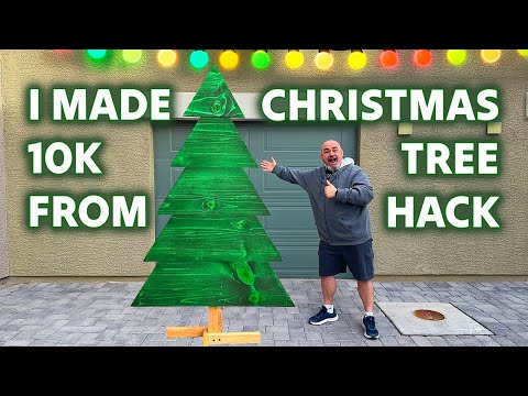 Easy Beginner Woodworking projects to make money - Christmas Tree Tutorial.