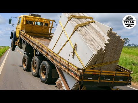 Dangerous Idiots Fastest Truck & Heavy Equipment Fails | Extreme Oversized Truck Transport #106