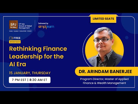 Finance Leadership Development Program | Finance Leadership Skills | AI for Forecasting |Simplilearn