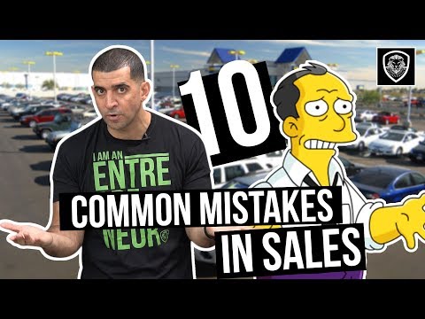 10 Common Mistakes Salespeople Make