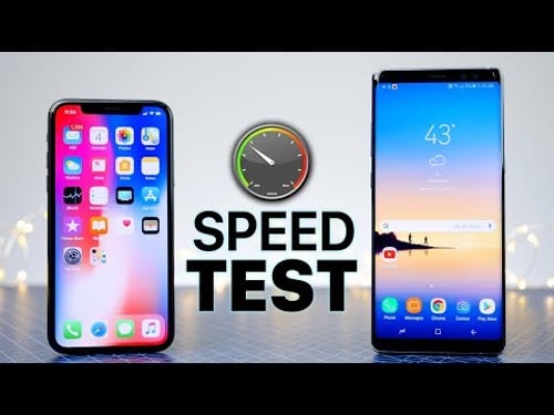 iPhone X vs Samsung Galaxy Note 8 SPEED Test!