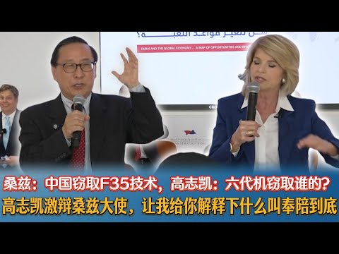高志凯激辩桑兹大使,让我给你解释下什么叫奉陪到底。桑兹:中国窃取F35技术,高志凯:六代机窃取谁的?