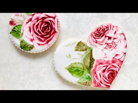 Hand-painted cookies. Clear brush technique❤️