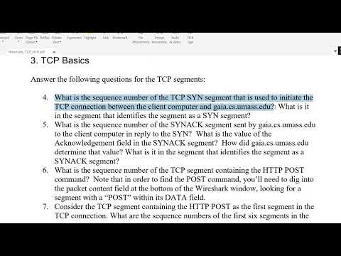 Wireshark Lab: TCP v8.0