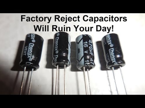 ChongX Capacitor test - Aliexpress JUNK - Buyer Beware!
