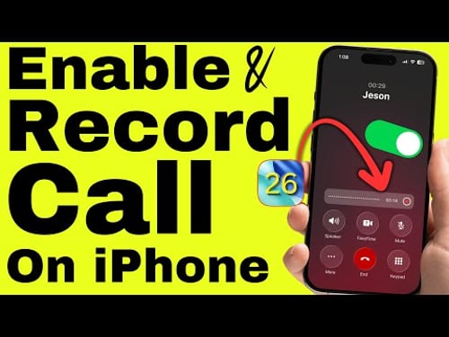 How to Enable Call Recording on iPhone & Record Phone Call: iOS 26