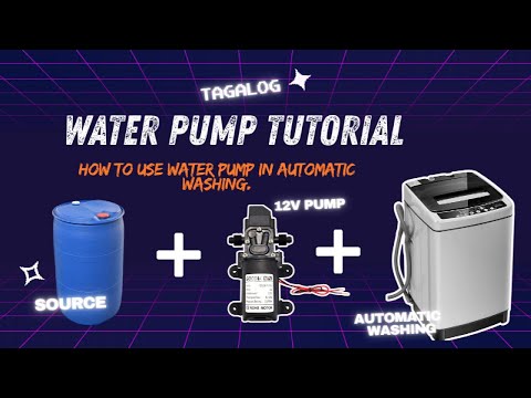 Water Pump use in AUTOMATIC WASHING or FAUCET Tutorial