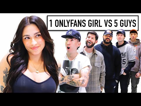 OnlyFans Girl Blind Dates 5 Guys