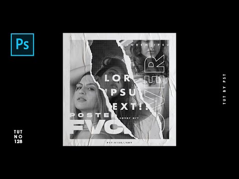 How to Create Torn Paper Style Cover Art Design - Photoshop Tutorials