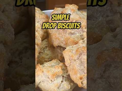 The Easiest Drop Biscuits Recipe You'll Ever Try! @TheFoodShop45 #cooking #lobstertail #bacon