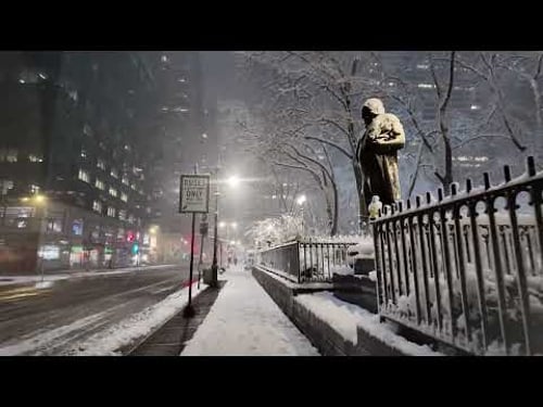Feb 23, 2026 - NYC BLIZZARD Live 4K Walk to Work in Snow
