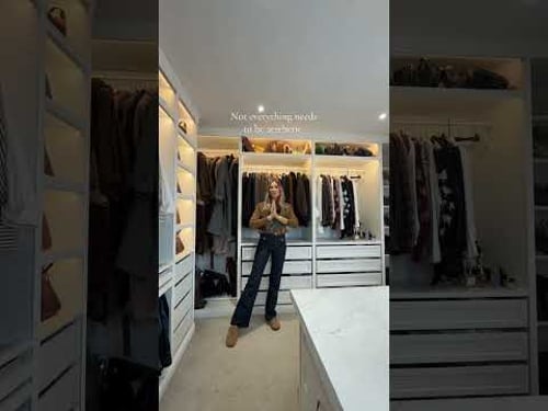 Things I’d do differently when designing a dressing room 🤍 #DressingRoomDesign #HomeDesignUK