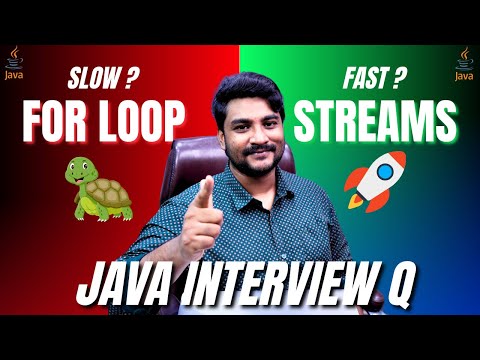 Is Java Stream Really Faster Than For-Loop? 🚀 | Java Interview Question