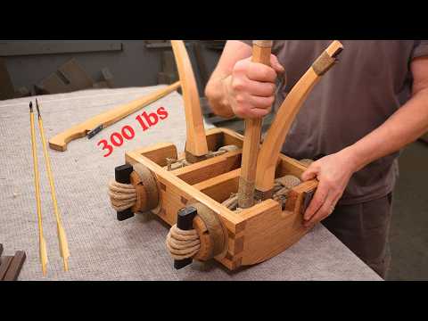 Making a ROMAN CROSSBOW - completely handmade - MANUBALLISTA