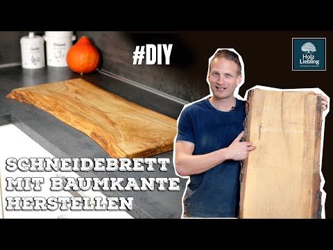 Make a cutting board with a natural live edge | Wood favorite #diy