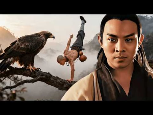One-armed youth saves the Divine Eagle, gains a holy weapon and masters supreme martial arts!