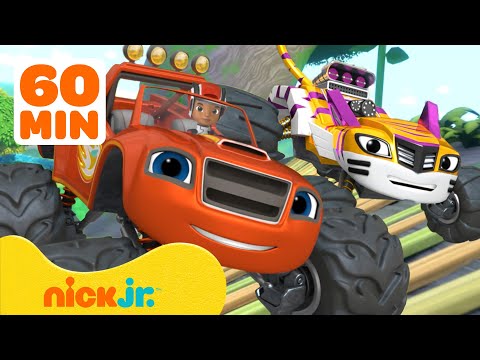 Blaze & Stripes Rescue Missions & Transformations! 💥 w/ AJ | 60 Minutes | Nick Jr.