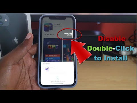 Disable Double Click to Install iPhone 11 or iPhone X