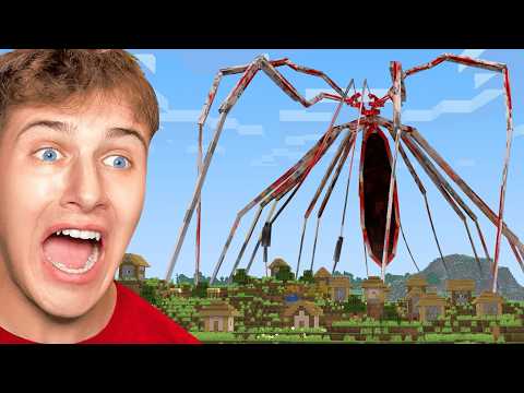 Fooling My Brother with ARACHNOPHOBIA Spider Mod in Minecraft