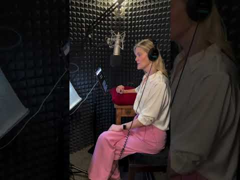 Behind the scenes in the studio! I’m beyond excited to be recording the audio version of The