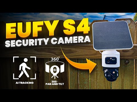 eufyCam S4 Security Camera with 2-In-1 Bullet-PTZ Triple Lens and AI Tracking!