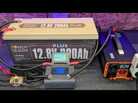 Power Queen 12.8V 200Ah Plus LiFePO4 Battery Unboxing and Capacity Measurement