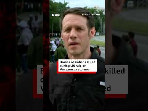 Bodies of Cubans killed during US raid of Venezuela returned. #Cuba #Venezuela #BBCNews