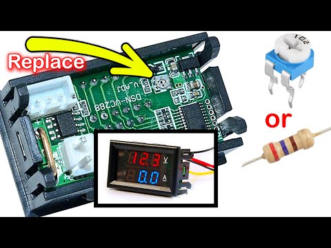 Replace Potentiometer With Resistor || Volt Ampere Meter Volt Calibration || Fix Wrong Value