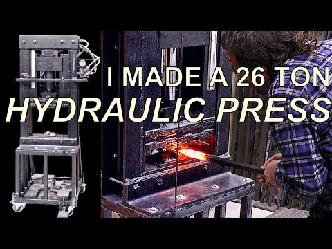 Self-Made 26-Ton Hydraulic Forge Press Walkthrough