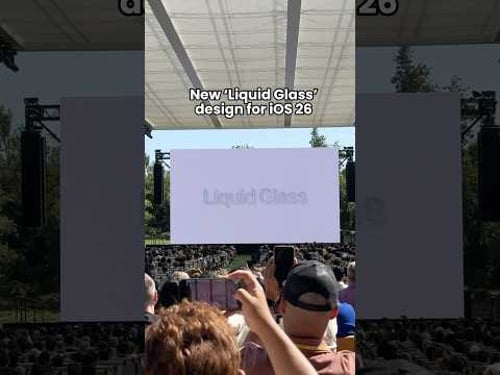 Apple announces “Liquid Glass” interface for all the OS! #wwdc25