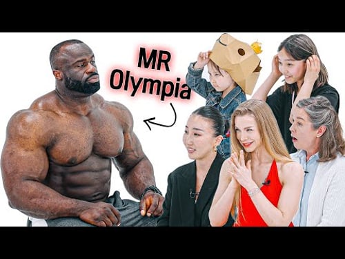 Women Of All Ages React to the most muscular man in the World | Mr Olympia Samson dauda
