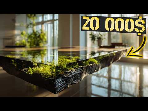 How much can a table made of moss and epoxy cost?