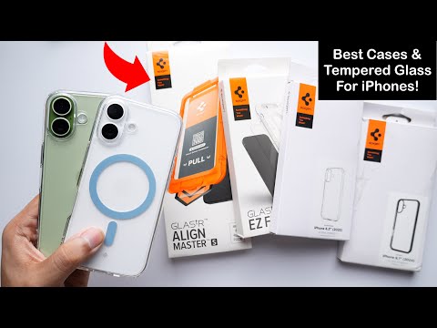 Best iPhone 17, 16 Cases & Tempered Glass 🔥| Spigen Ultra Hybrid, Thin Fit etc. (HINDI)