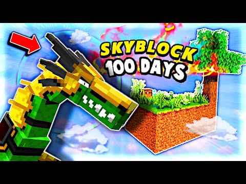We Spent 100 Days in Dragon Skyblock