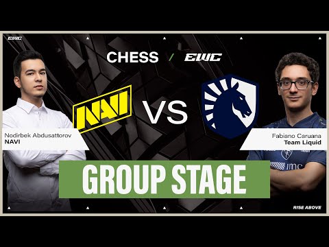Nodirbek Abdusattorov vs Fabiano Caruana | Chess at EWC 25 - Day 2 - Group Stage