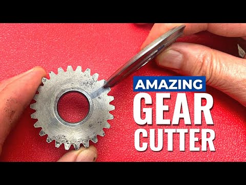 MAKE A GEAR CUTTER USING A OLD PINION ⚙️