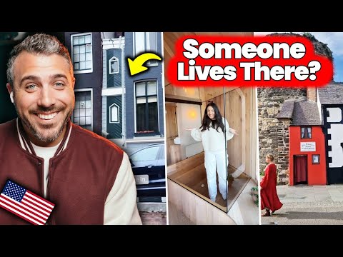 Exploring Shockingly Small European Houses | American Reacts