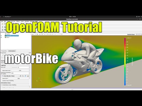 ✅ #OpenFOAM Tutorial | motorBike (simpleFoam)