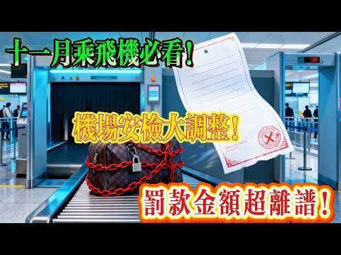 十一月乘飛機必看!機場罰款新規來襲!罰款金額超離譜!