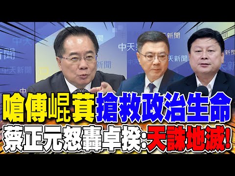 嗆傅崐萁"搶救政治生命" 蔡正元怒轟卓揆:"天誅地滅"!