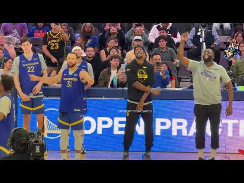 Golden State Warriors Open Practice FULL Highlights