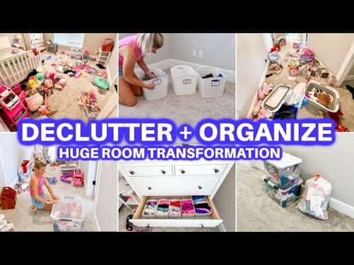 ROOM DECLUTTER + ORGANIZE + CLEAN WITH ME | CLEANING MOTIVATION |CLOSET ORGANIZATION JAMIE'S JOURNEY