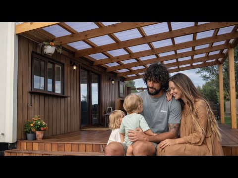 Homeless Family of 4 Lived in a Van… So Dad Built Them a Tiny Home Before Winter ❄️❤️